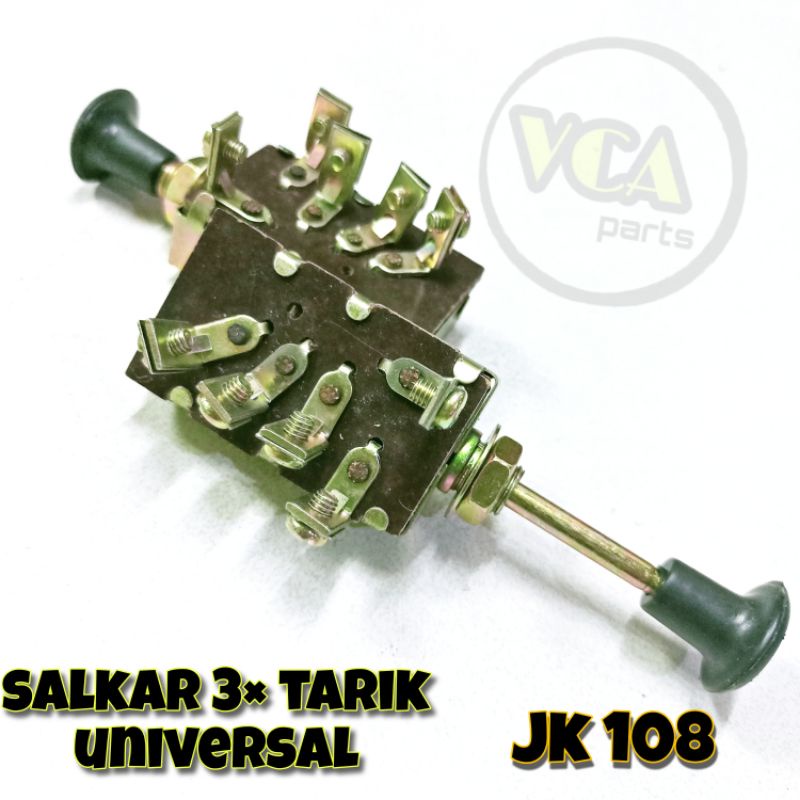 SAKLAR LAMPU 3 × TARIK MOBIL &amp; MOTOR JK 108 UNIVERSAL