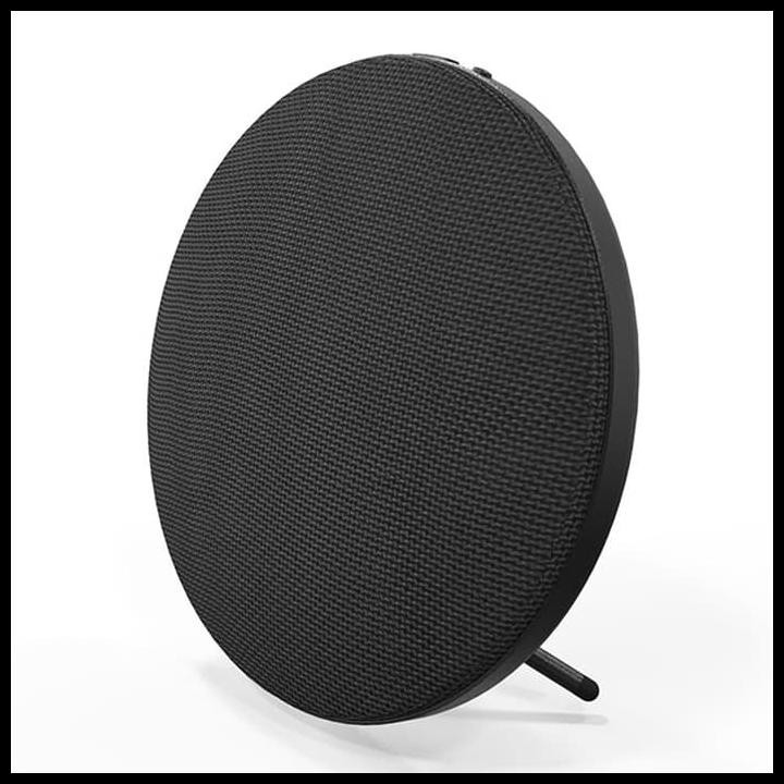CUCI GUDANG VIVAN VSB810 BLUETOOTH V4.1 FASHIONABLE LINEN MESH ROUND SPEAKER BLACK