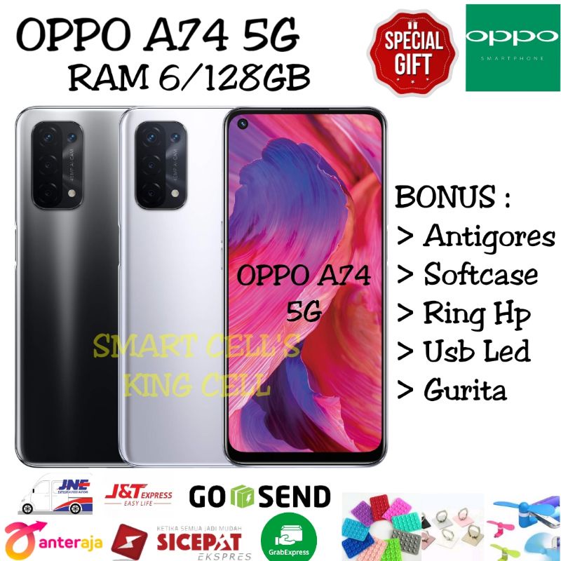 OPPO A74 5G RAM 6/128GB NEW GARANSI RESMI OPPO INDONESIA