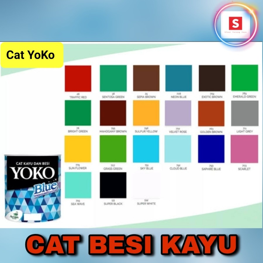 Cat Kayu Besi YOKO / Cat Minyak 1 KG