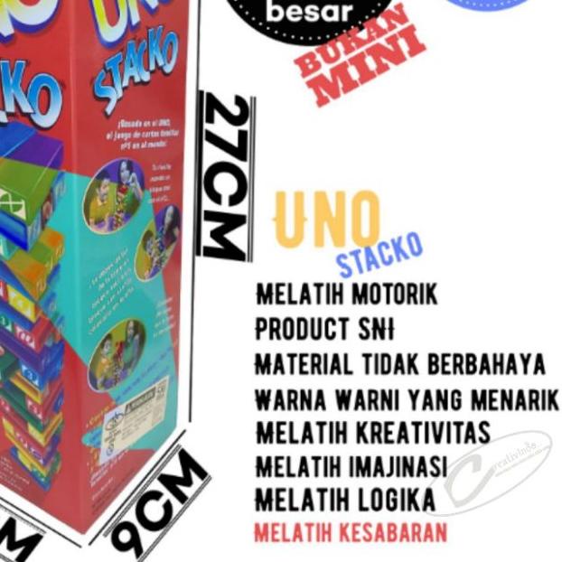 ♛ Uno Stacko / Unostacko Balok Susun Edukasi / Uno Balok / Uno Balok Susun / Uno Stacko / Uno Stacko