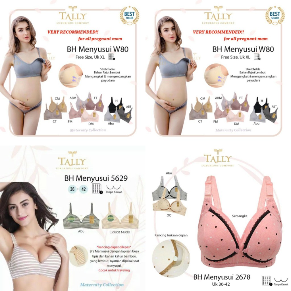 BH Menyusui Bra TALLY W86 Bahan Rajut
