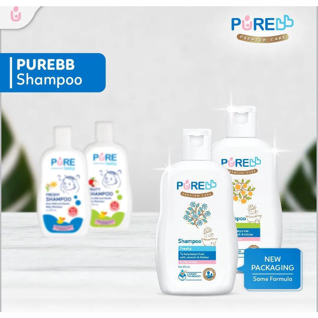 PUREBABY SHAMPOO FRESHY 230ML / shampoo rambut bayi / anti kusut / hypoallergenic / kulit sensitif