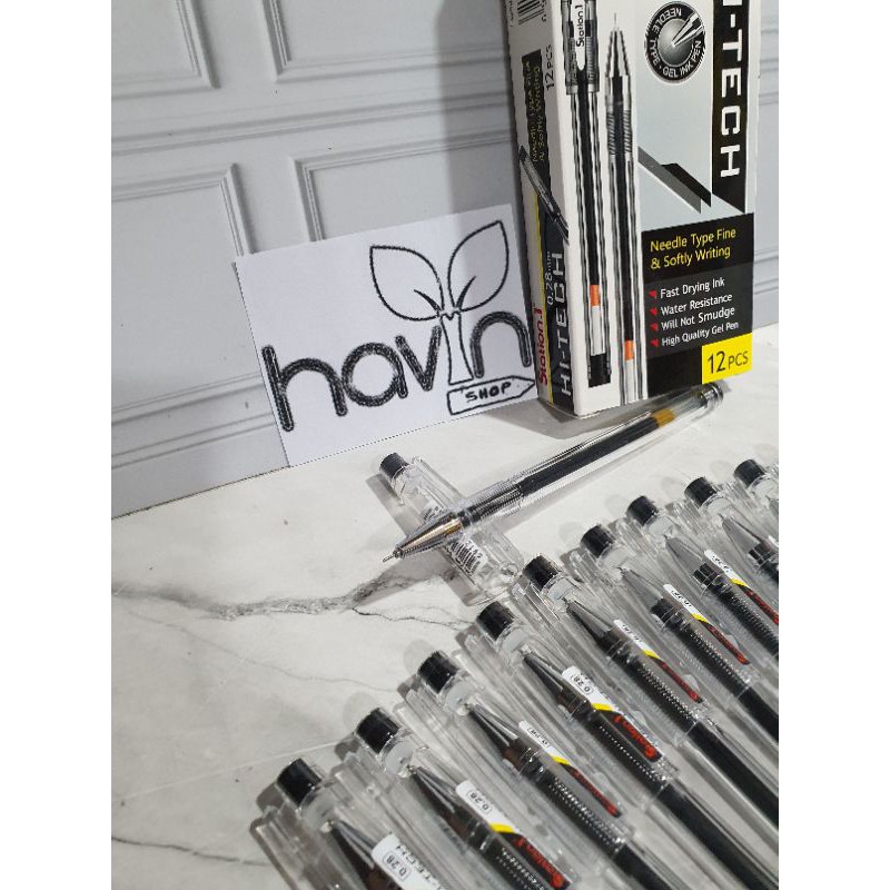 (12pc) pen HI TECH 0.28MM/PEN GEL HITECH HI-TECH-1