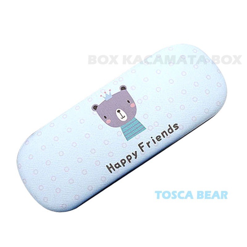 [NEW] Box / Tempat Kacamata Hard Case Karakter Kartun Animals Terbaru PURPLE RABBIT