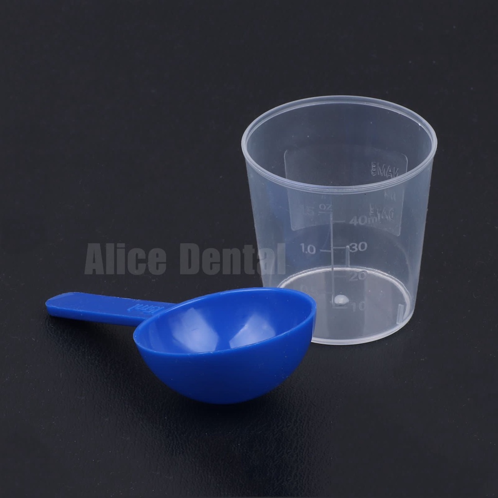 Sendok takar alginat gelas ukur alginate measuring cup takaran dental alginat