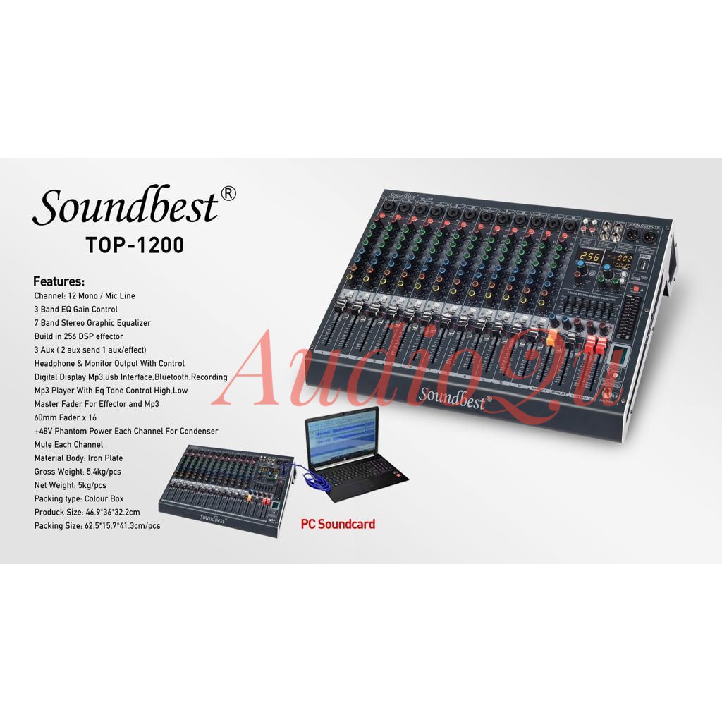 Mixer Audio Soundbest TOP 1200 / TOP1200 Original 12channel