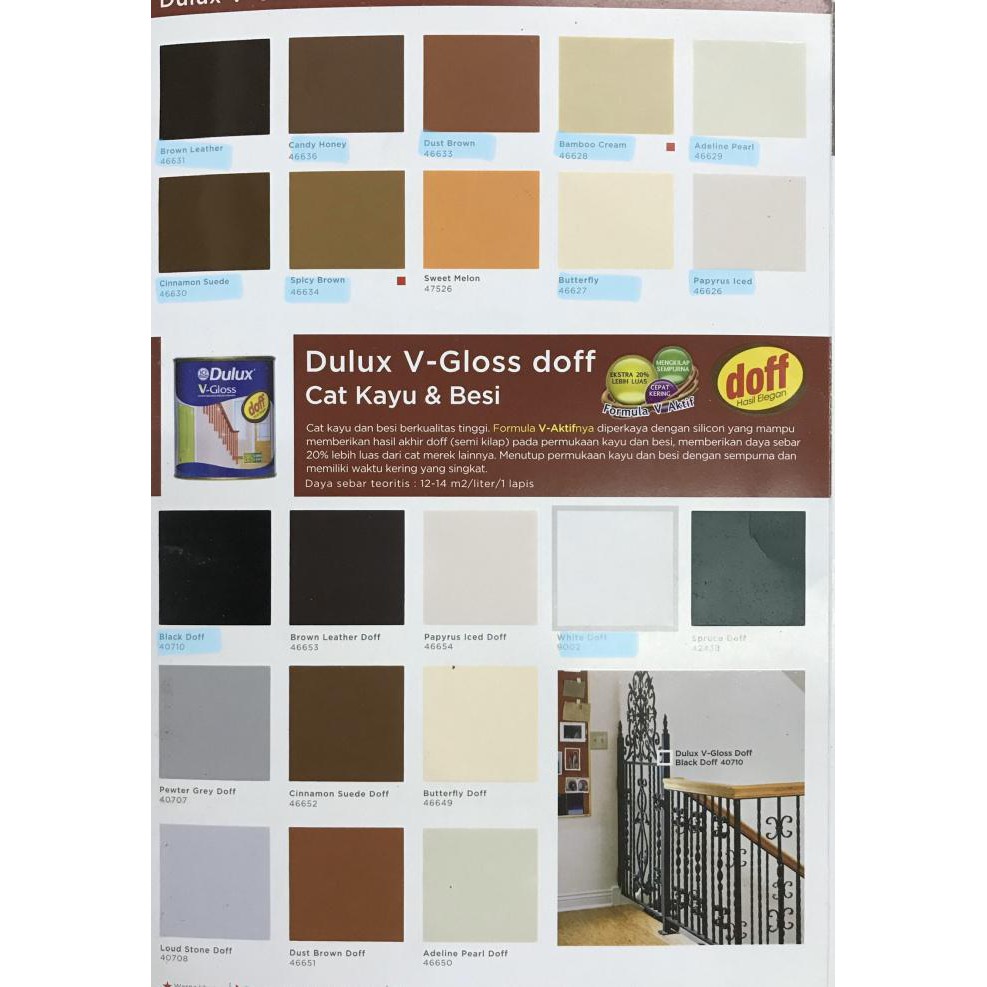 Jual Dulux V Gloss L V Gloss Cat Minyak Cat Besi Warna Standart