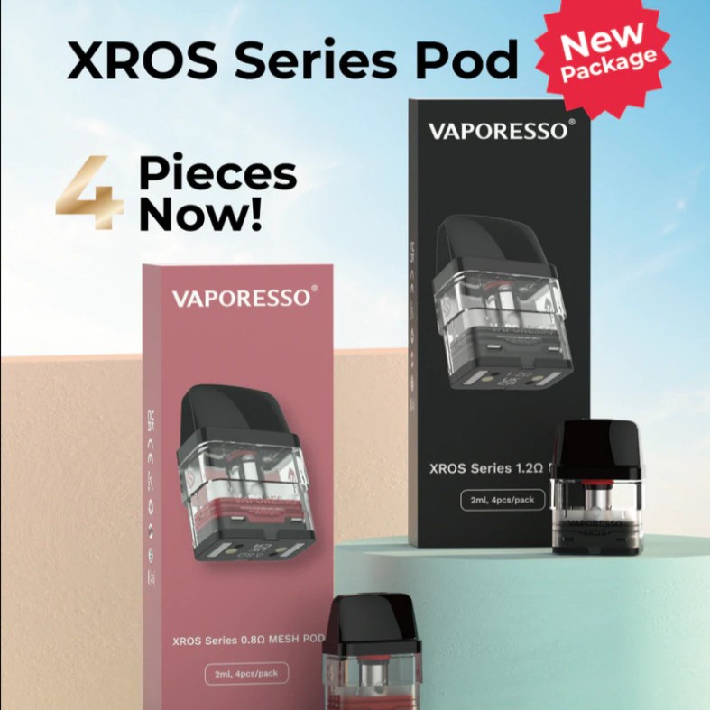 AUTHENTIC CARTRIDGE VAPORESSO XROS 0.8 OHM 1.2 OHM CATRIDGE VAPE