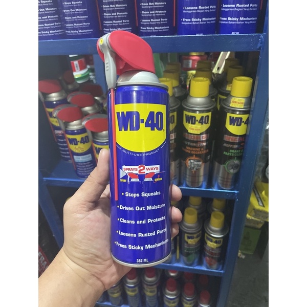 WD-40 382ml smart straw penetran,pelumas pembersih anti karat 382ml