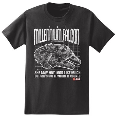 BARU T SHIRT LEGO MILLENIUM FALCON