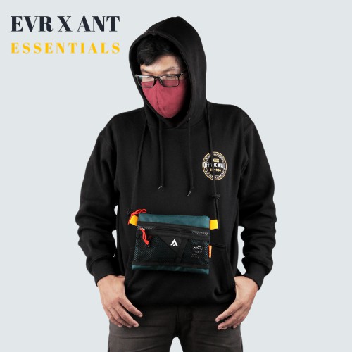 ☀ EVR X ANT ☀ - Sling Bag Sacoche Pria Jaring - YELLOW - Tas Selempang Pria.