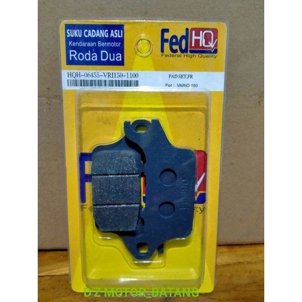 kampas rem depan vario 150