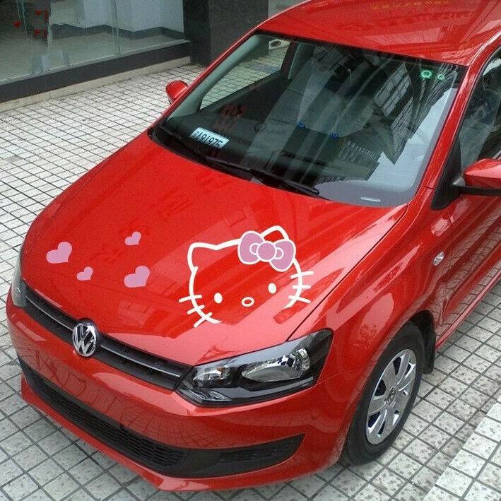 Stiker Hello Kitty Mobil Cutting Sticker Hello Kitty Kaca Mobil Helo Kity