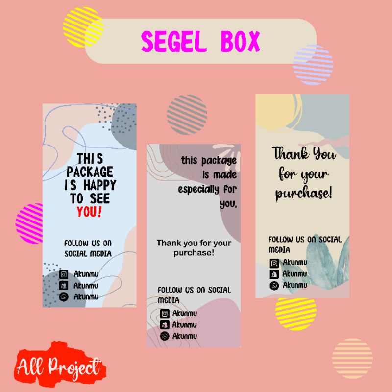 

Stiker Segel Box