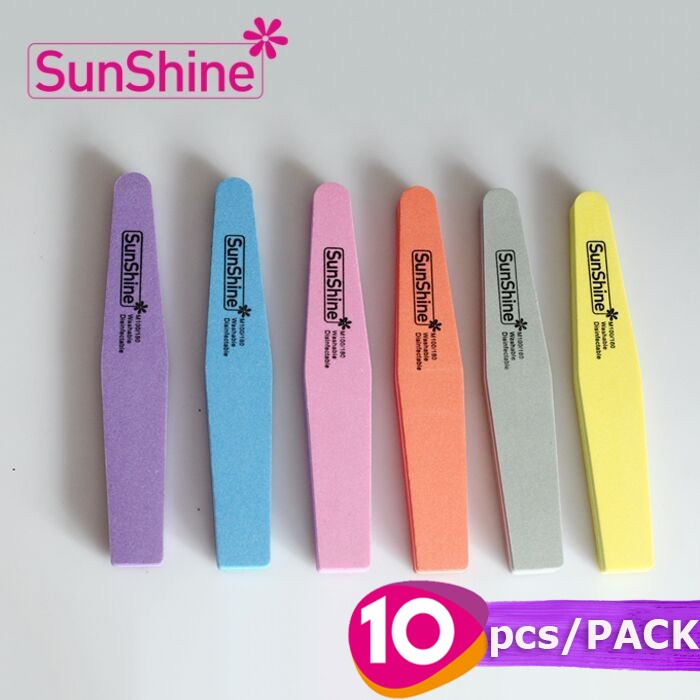 Buffer Sunshine Diamond 100/800 1 Pack | Washable Nail Buffer Art | Kikir Kuku | Penghalus Kuku