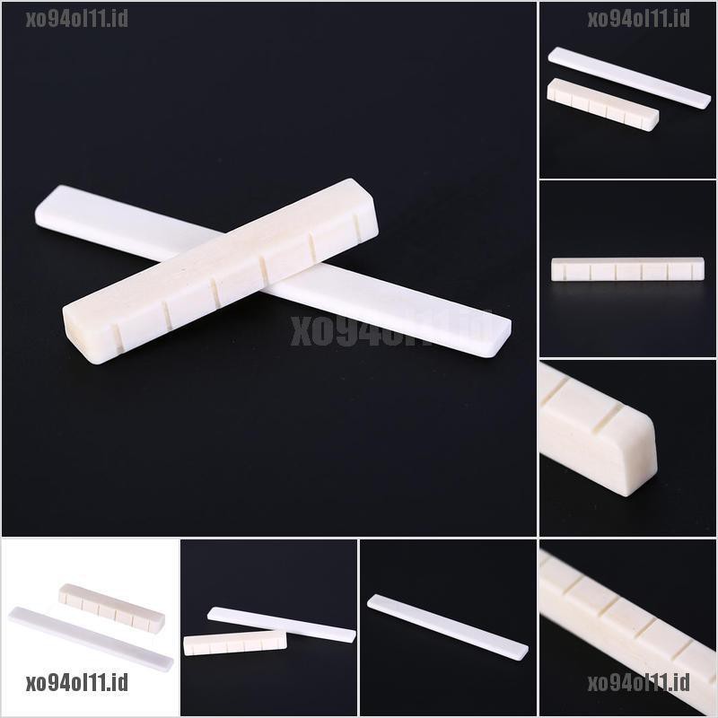 【XO^COD】White Guitar Parts 6 String Classical Guitar Bone Bridge Saddle And Nut Se