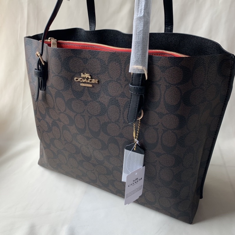 Coach Tote in Signature Canvas Mollie Brown(C1665)