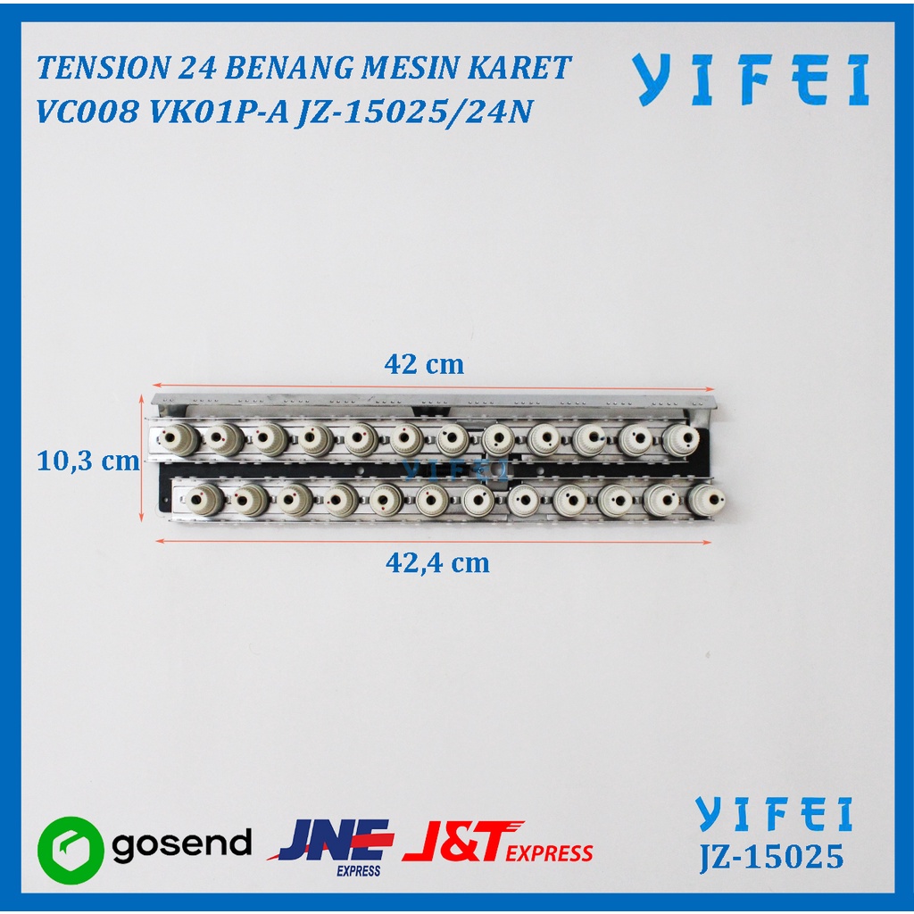 TENSION 24 BENANG MESIN KARET VC008 VK01P-A YIFEI-15025/24N