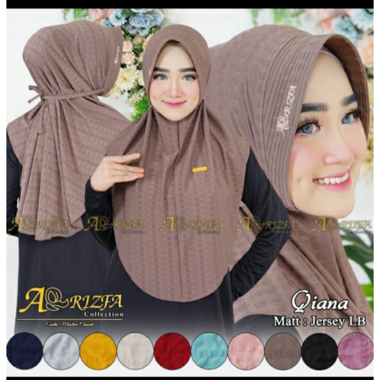 hijab qiana/hijab instan/bergo/hijab arrizfa