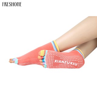  Kaos  Kaki  Lima Jari  Anti Slip Bahan Breathable Untuk Yoga 