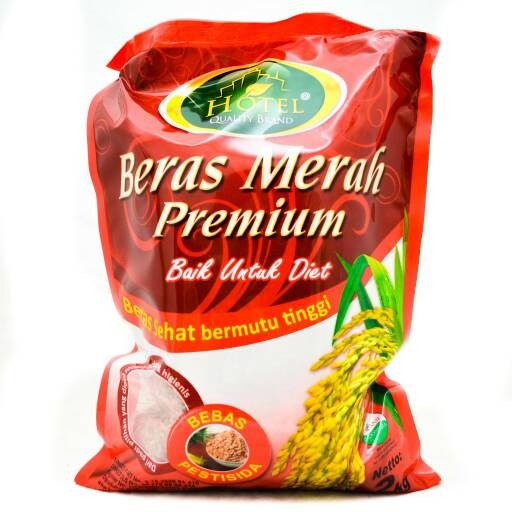 Beras merah organik premium merk HOTEL 2Kg - baik untuk diet