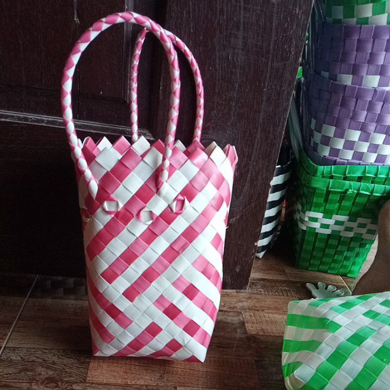 tas anyam panjang, tas murah, tas cantik, tas hampers mini