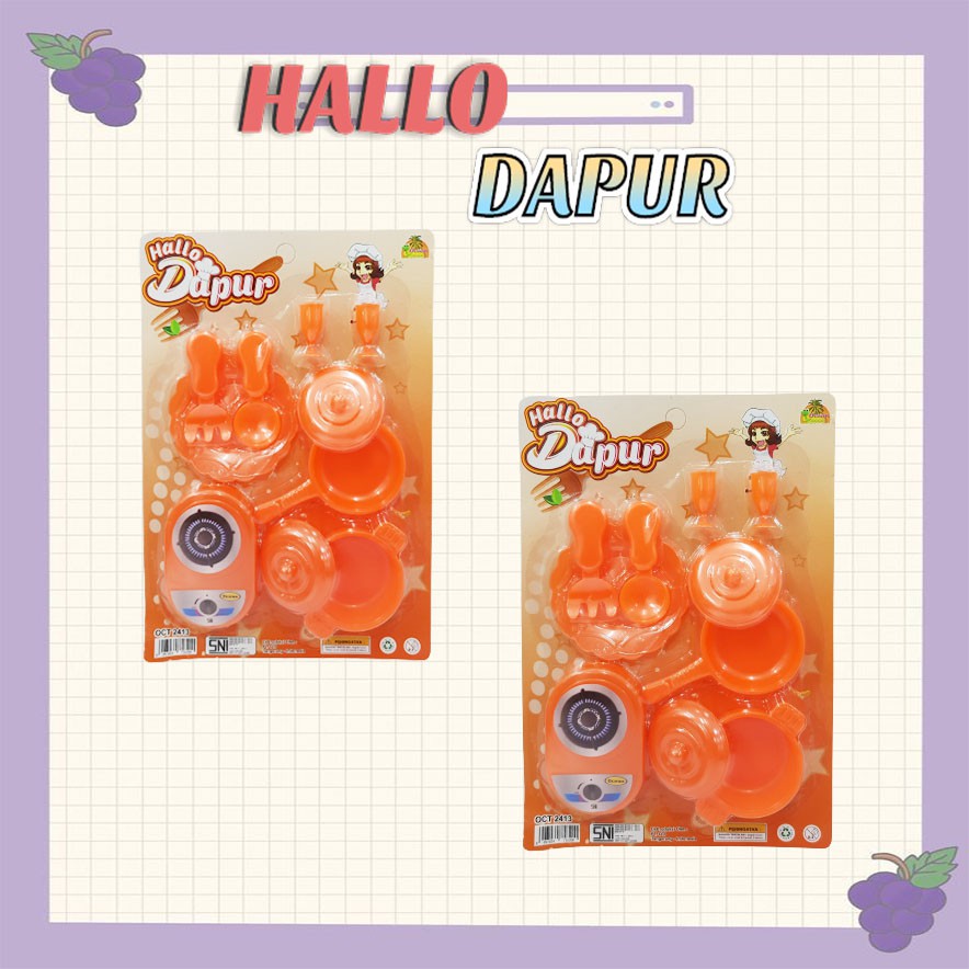 Mainan Masak-Masakan/ Mainan  Kitchen Sachet Hallo Dapur 2413