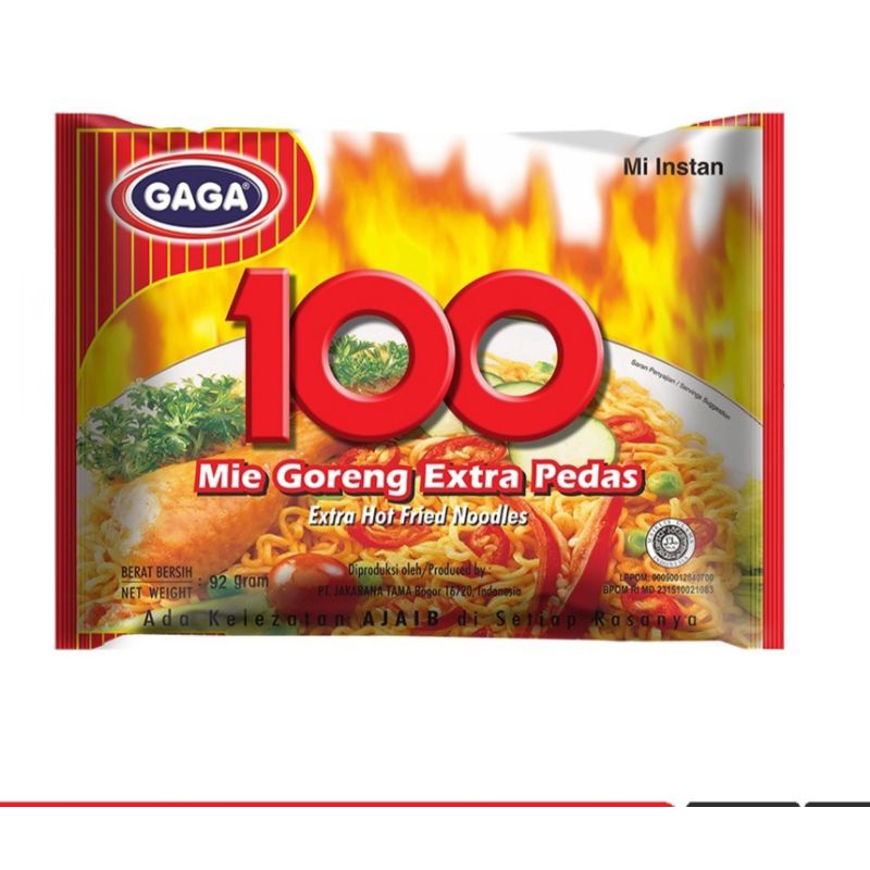 

MIE GAGA 100 EXTRA PEDAS ORIGINAL