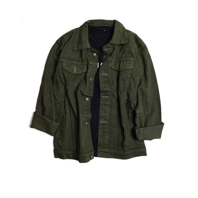JAKET TRUCKER SNAILSBROTHER HIJAU ARMY