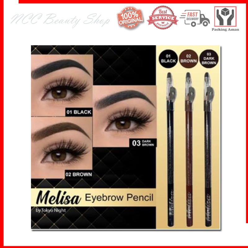 * NCC * Melisa Eyebrow Pensil Alis Melissa Pencil Eye Brow By Tokyo Night