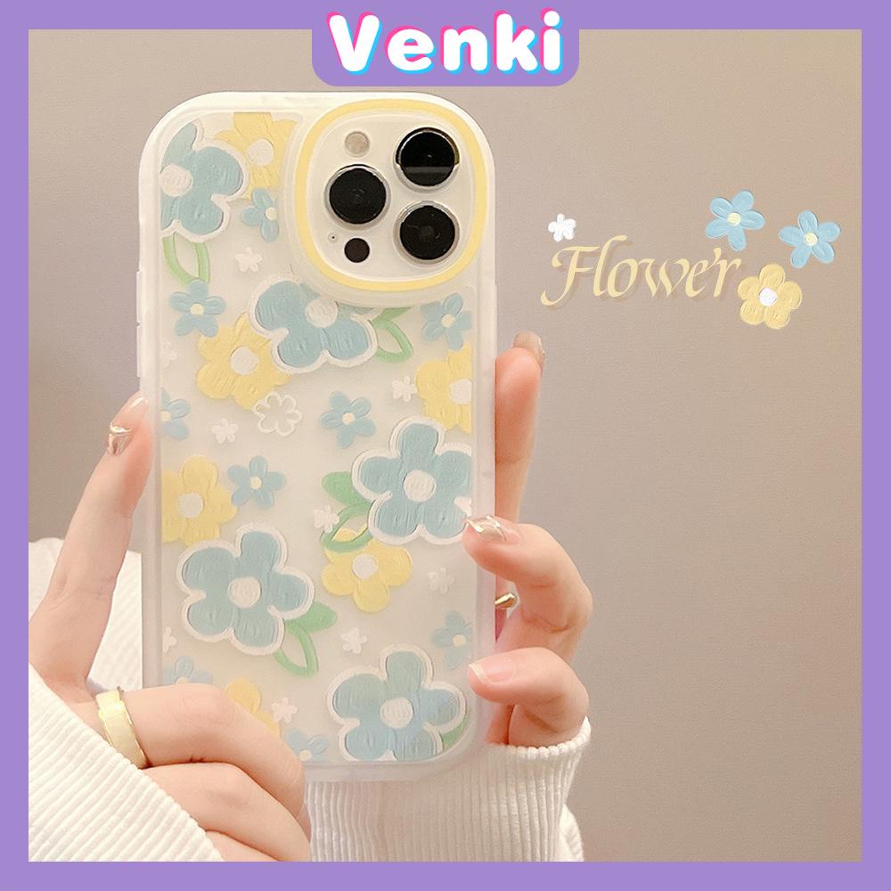 iPhone Case Silicone Soft Case Clear Case TPU Airbag Shockproof Full Coverage Protection Camera Oil Painting Flower For iPhone 13 Pro Max iPhone 12 Pro Max iPhone 11 iPhone 7 Plus