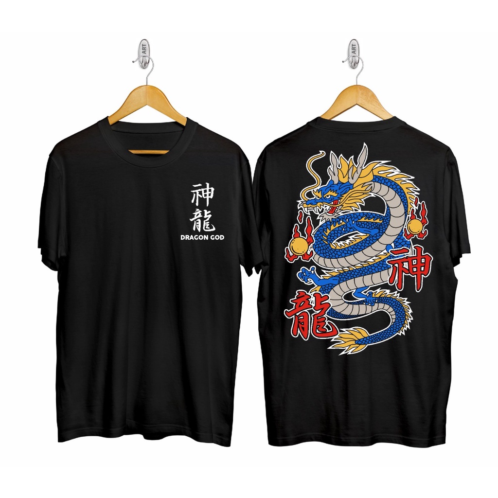 Kaos murah Kaos distro murah baju  distro pria t-shirt murah combed30s DRAGON GOD