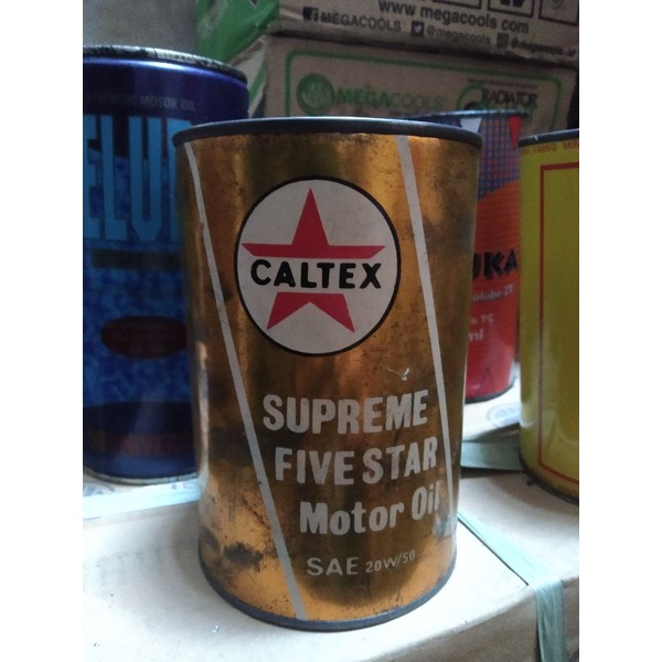 Oli Caltex supreme kaleng gold