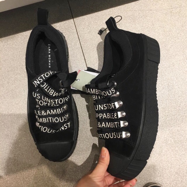 Zara sale BLACK SNEAKERS