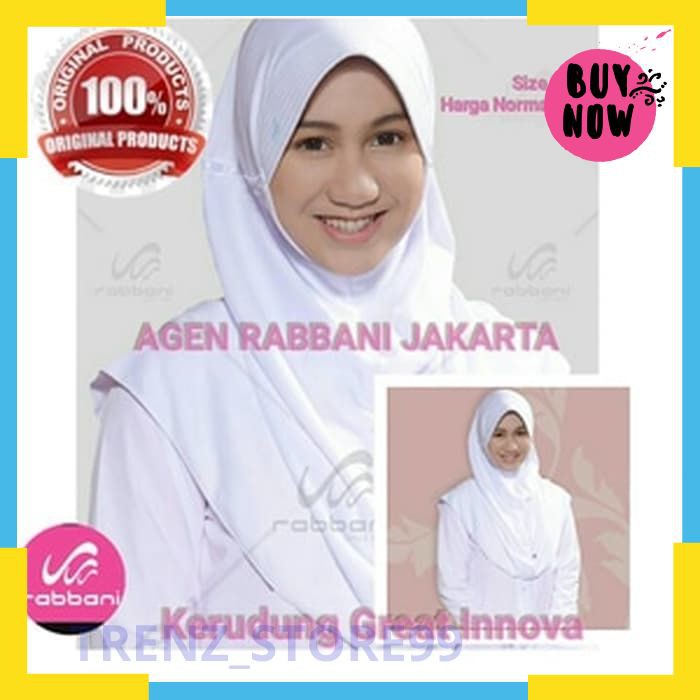Grosir Kerudung Rabbani Great Innova Ukuran XL - Hitam Keren