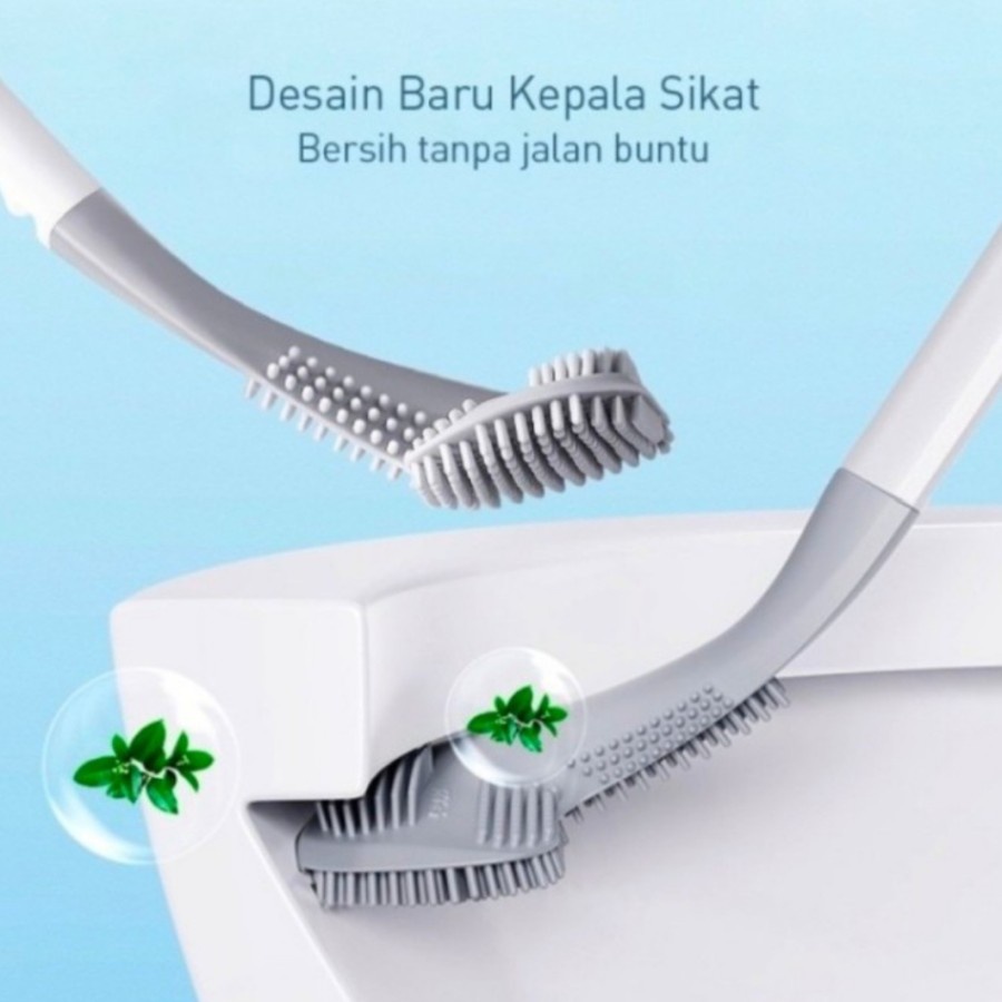 GST7 - Sikat Golf Silikon Sikat Wc Lengkung Fleksibel Brush