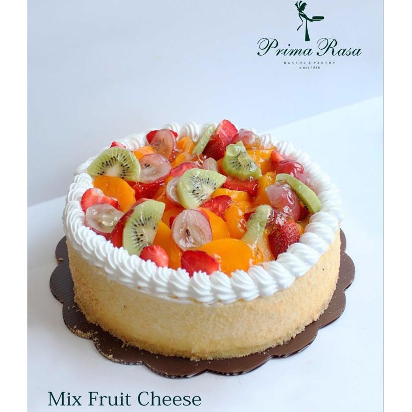 READY JAKARTA 20 APR 2024 - FRUIT BLUEBERRY BROWNIES CHOCOLATE CHEESE BIRTHDAY CAKE DIAMETER 22CM KUE ULANG TAHUN PRIMA RASA ORI