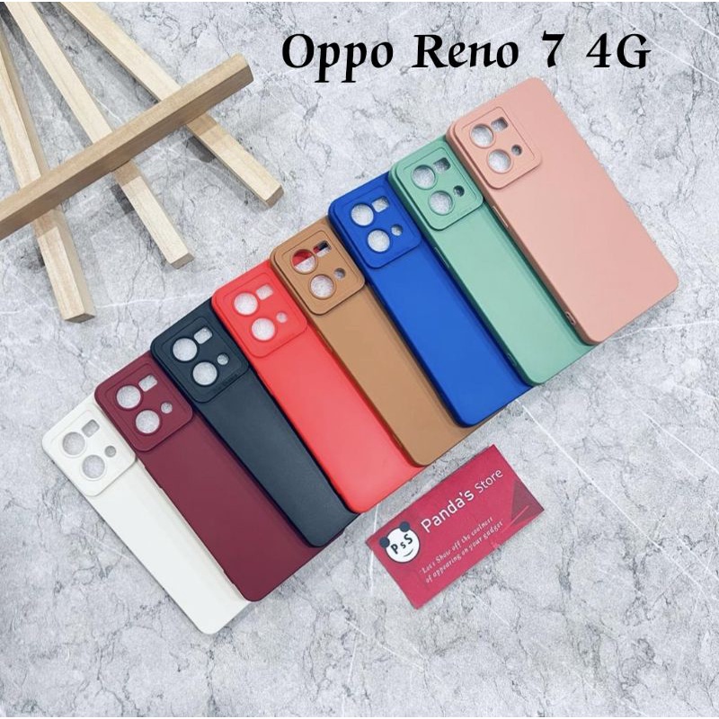 Softcase Pro Camera Oppo Reno 7 4G Candy Case Full Color 3D Silikon TPU