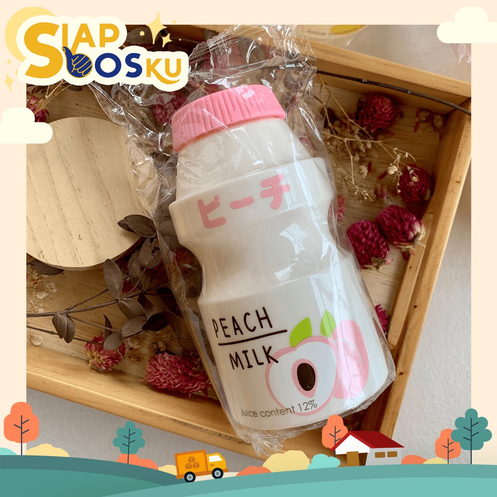 BOTOL AIR MINUM ANAK LUCU UNIK / BOTOL AIR MINUM YAKULT - Strawberry Milk