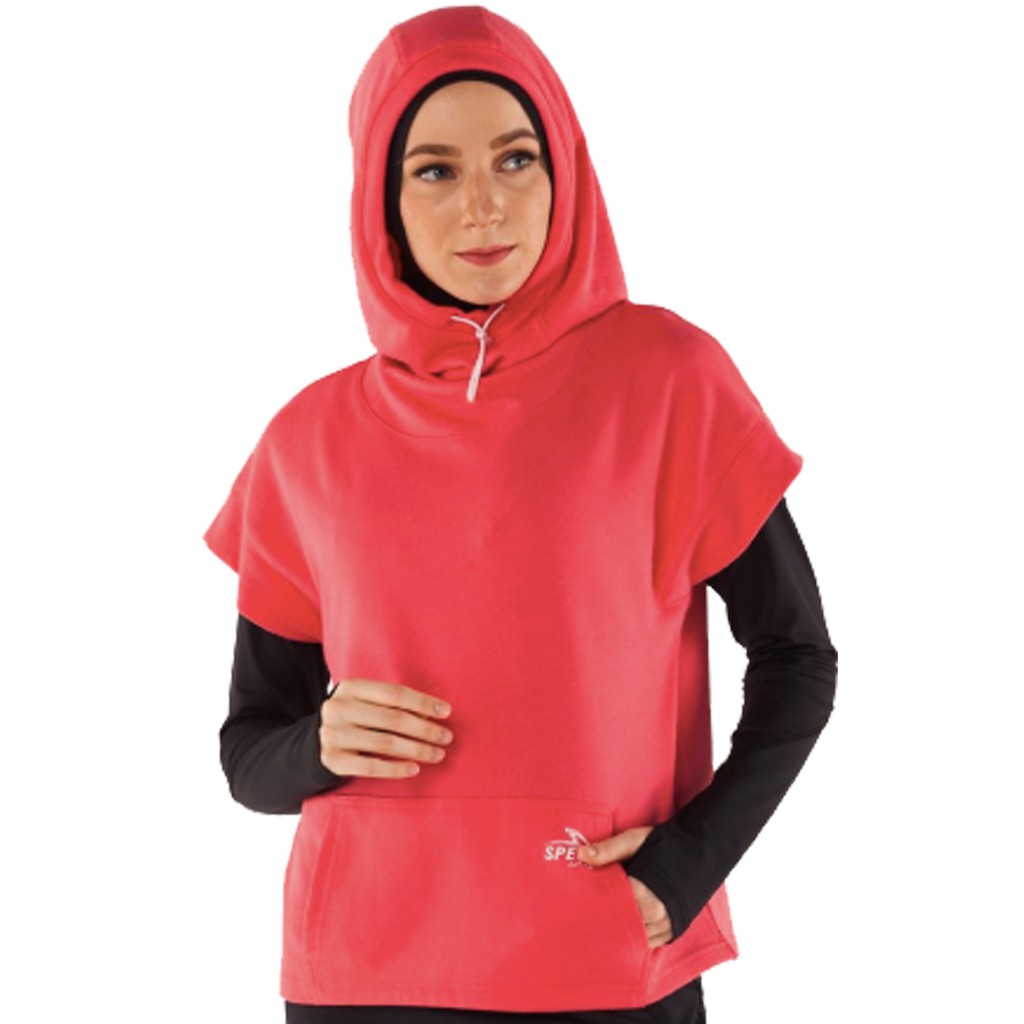 Hoodie Specs Rue Hijab Scuba Hoodie W Peach 903990 Original BNWT