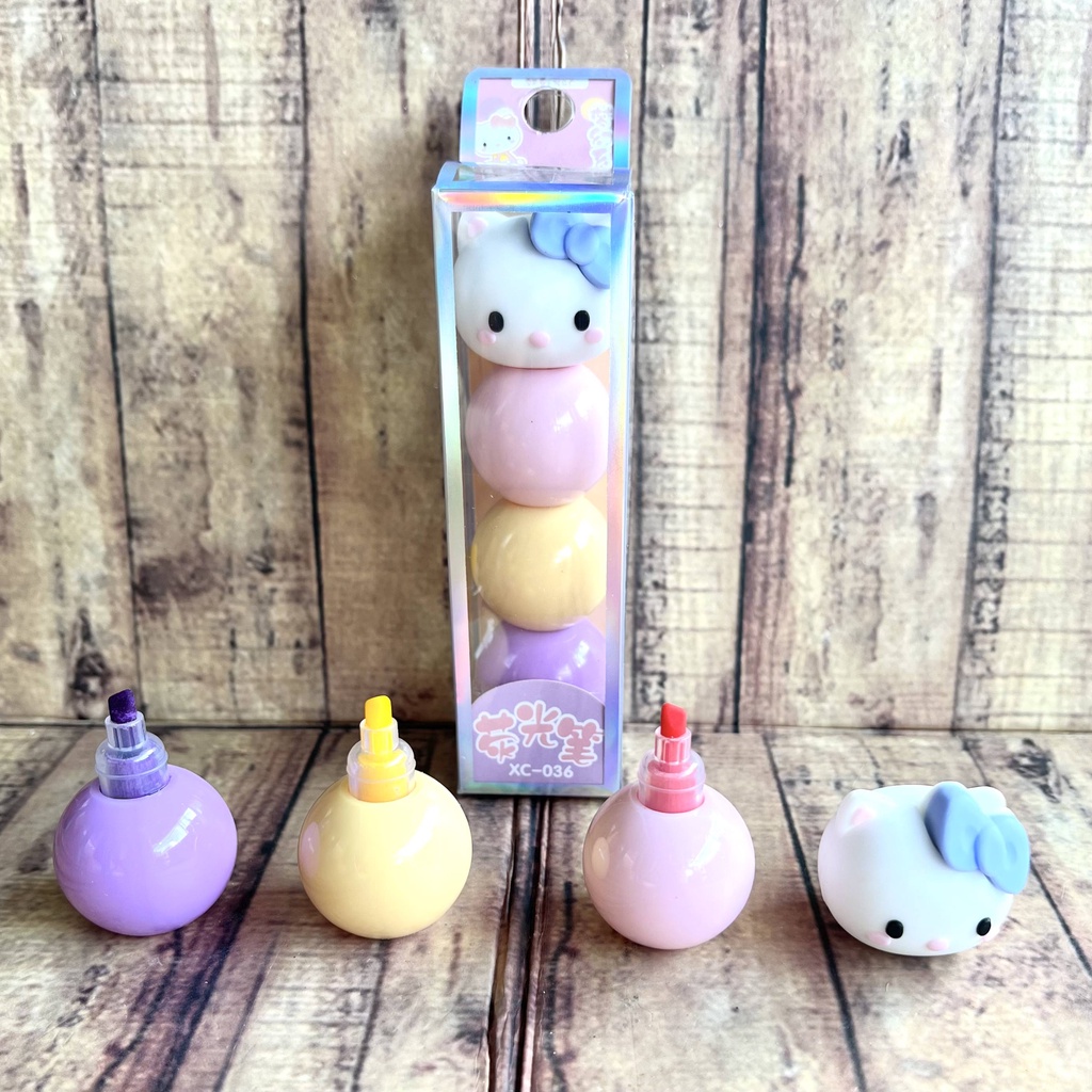 Highlighter - Set Highlighter Unicorn Hello Kitty