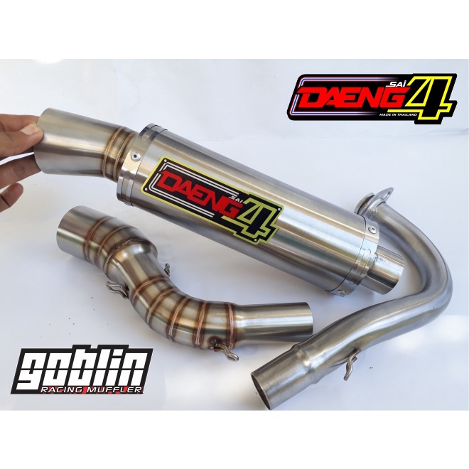 KNALPOT DAENG SAI 4 CORONG AEROX BEAT VARIO NMAX MIO ADV PCX DLL INLET 38/50 MM