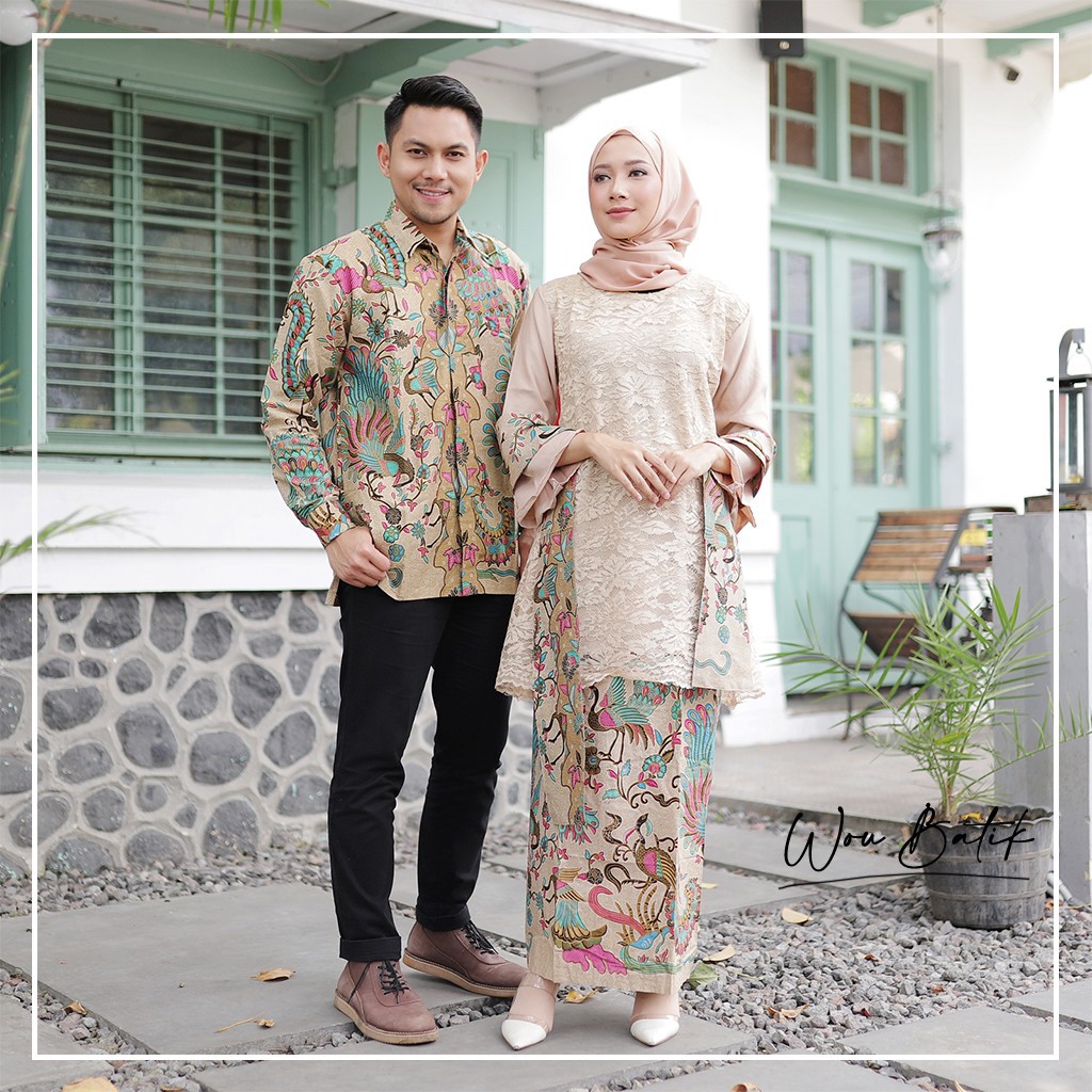 BATIK COUPLE SAHARA KEBAYA BROKAT SARIMBIT SYARI