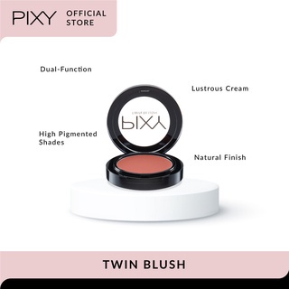 Ningrum Kosmetik Kecantikan Wajah Pixy Twin Blush 2 in 1 Blusher &amp; Lip Color | Blush On | Lip Color - 8035