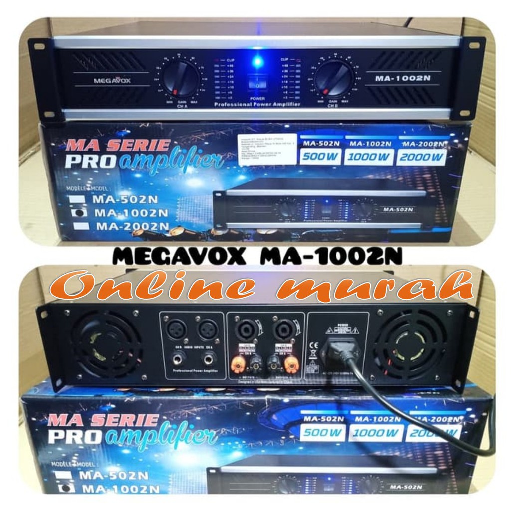 power megavox ma1002n profesional power ampli megavox ma 1002n ORY