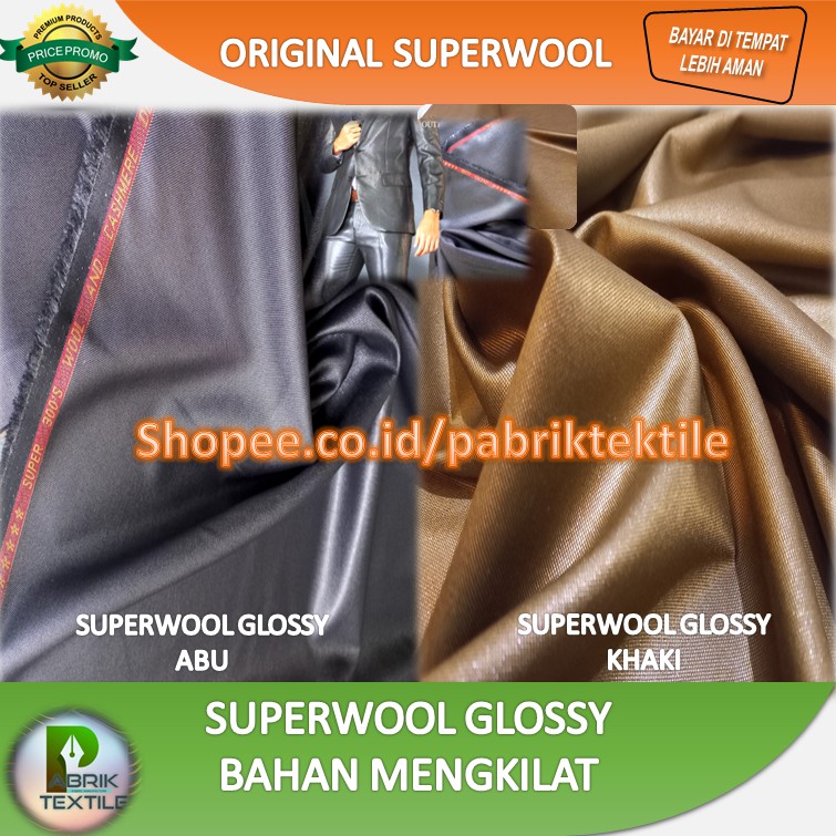 BAHAN KAIN JAS MENGKILAT | Bahan Kain Superwool | Kain Jas Glossy | Kain Jas Shining Best Quality | 