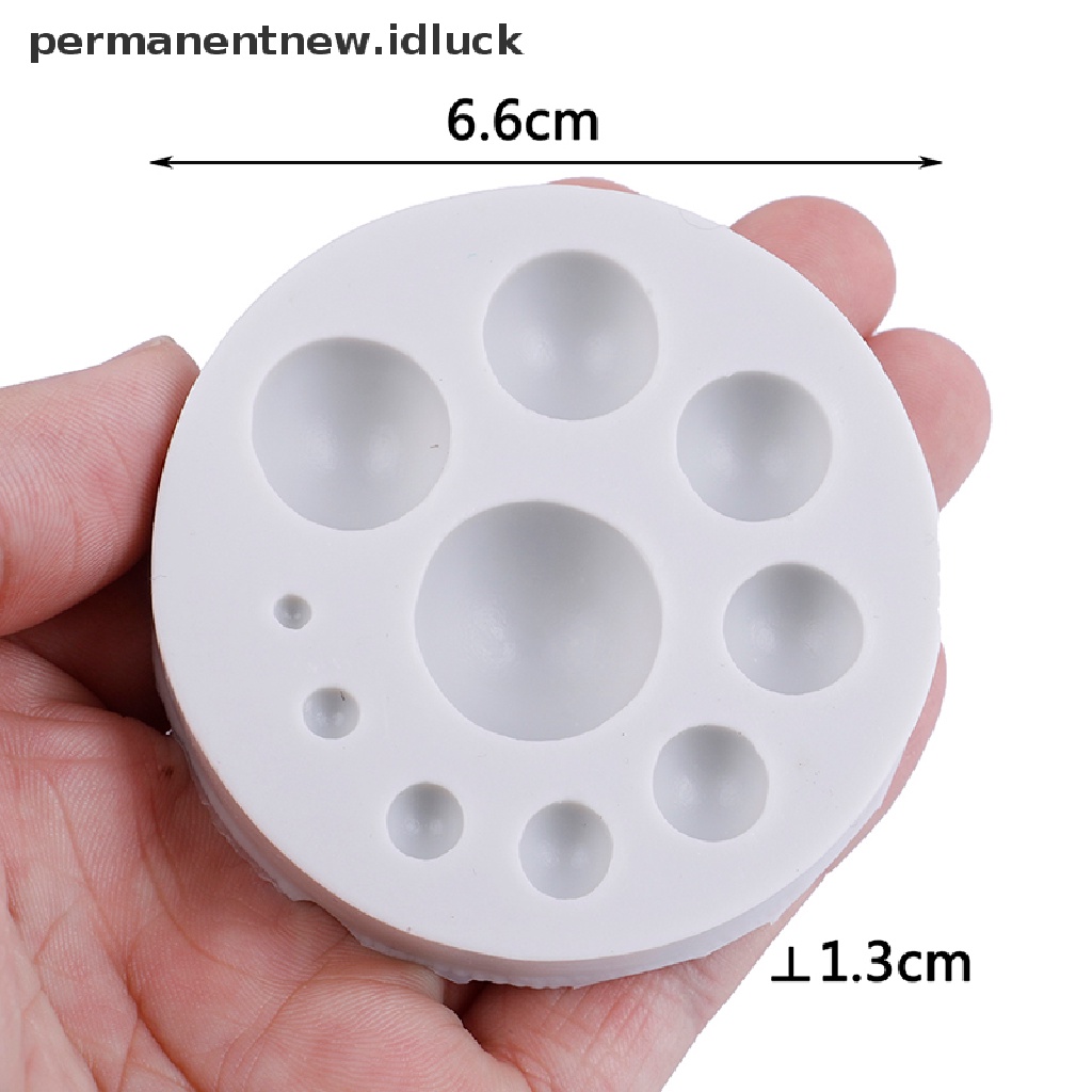 Cetakan Kue / Sabun / Permen / Cokelat / Es Bentuk Bulat Bahan Silikon