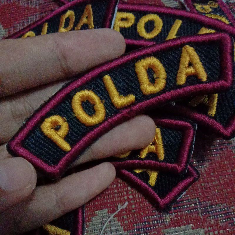 ATRIBUT BORDIR POLDA SATPAM TIMBUL