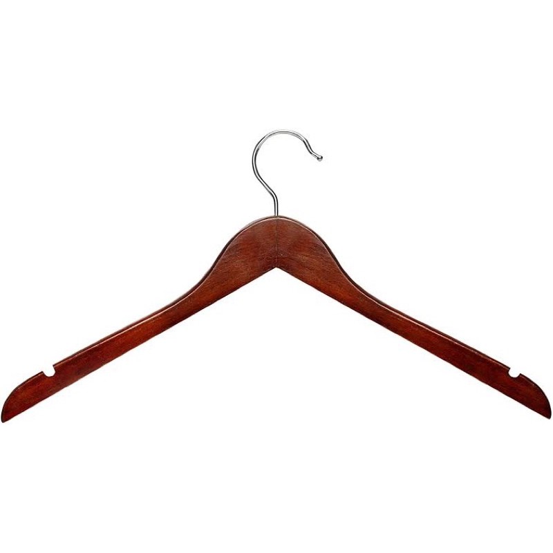 GANTUNGAN BAJU / HANGER KAYU DEWASA NATURAL LOKAL PREMIUM ( LKKB )